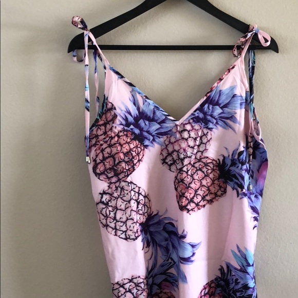 🔥Pineapple Print Tie strap Dress - Picture 6 of 8